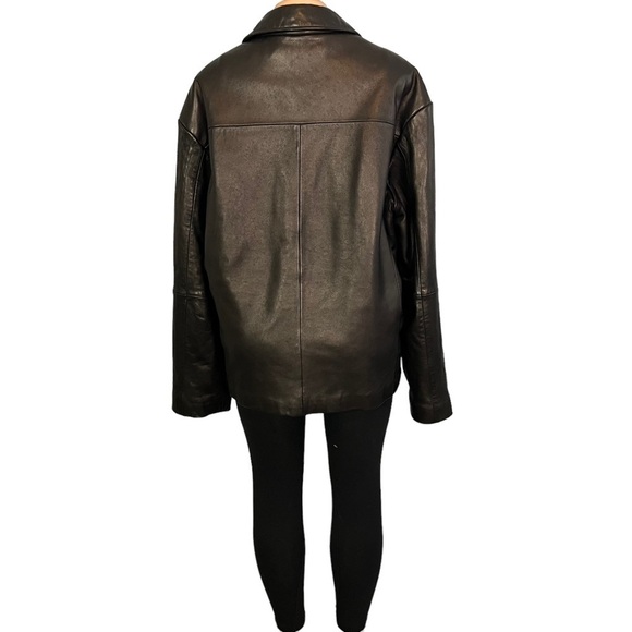 Boston Harbour Outdoor Wear Black Leather Jacket - Picture 8 of 10